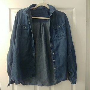 Dark Blue Jean Shirt